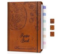 Woodcover - Libro de recetas en blanco para escribir en tus propias recetas, libro de recetas personalizado para recetas escritas a mano, carpeta de recetas cuidadosa, diario de recetas de regalo para