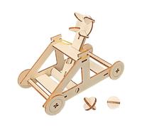 Woodcraft - Kit De Modelo De Madera 9.65x6.69x1.18 Pulgadas Kit De De Catapulta Trebuchet | Ensamble El Juego De Construcción De Pasatiempos Artesanales De Ingeniería De Ciencias Educativ