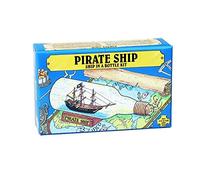 Woodcrafter Kits Pirate Ship in a Bottle Kit - Includes All Parts to Create a Mini Ship in a Bottle - Very Challenging, Are You up for It? by