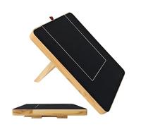 Wooden Adjustable Dog Scratching Post with Hidden Treat Box - Stress-Free Dog Nail Scratch Board with Pull-out Drawer | Interactive Nail File Toy For Stress-Free Grooming