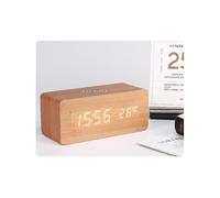 Wooden Alarm Clock Three Speed Dimming Alarm Clock with Wireless Charging Function Alarm Clock Wooden Led Clock