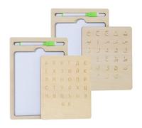 Wooden Alphabet Board - 1 Piece Writing Boards, Bilingual Learning Tool | Educational Drawing Toy For Childrens Day Birthday Boys Girls Interactive Wood Russian Letter Practice