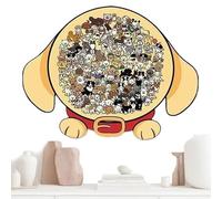 Wooden Animal Puzzles, Dog Framed Matching Toy, 10x8 Inches Colored Jigsaw Puzzle with Sturdy Feature, Jigsaw Game, Animal Puzzles with Sturdy Build, Puzzle for Adult, Youth, Elderly, and Home