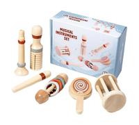 Wooden Baby Rattle Set, Wooden Hand Rattles Set, Educational Rattle Toys, Soothing Baby Rattles, Learning Music Toy, Baby Music Rattle, Baby Rattle 12 Months, Rattle Toy For 12 Month Boys And Girls
