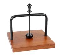 Wooden Base Napkin Dispenser - Weighted Tabletop Stand | Retro Style Paper Holder with Heavy Arm, Rustic Tissue Storage Box for Dining Room, Kitchen Counter, Coffee Shop, Pub, Decorative Paper
