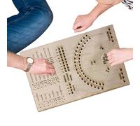 Wooden Baseball Game Board - Dice Glass Pinball Family Activity Set, Tabletop Entertainment Baseball Game Board, Brain Teaser Early Learning Educational Toy, Classic Sports Themed Party Birthday Pre