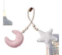 Wooden Beads Star Moon Ornaments - Room Wall Hanging