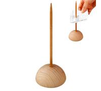 Wooden Bill Fork Holder | Receipt Ticket Spike Stand 19×6cm Wooden Order Slip Organizer Desk Paper Spike Stand Restaurant Café Bar Office Receipt Storage Tool Counter Bill Management Access