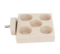 Wooden Bird Feeder, Bird Foraging Puzzle, Parrot Foraging Box, Interactive Bird Toy, Wooden Bird Feeder for Parrot, Cockatiel, and African Grey, Designed for Foraging and Problem-Solving