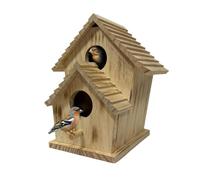 Wooden Bird Houses Hummingbird House Natural Wood Nesting Shelter Decorative Outdoor Bird Habitat Durable Weather Resistant Hanging Design Eco Friendly Garden Ornament Feeding Station | Gardeners Home