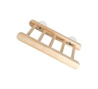 Wooden Bird Ladder, Folding Parrots Climbing Ladder, Multipurpose Beak Grinding Toy, Bird Midget For Standing, Resting, & Sturdy, 1 Pack, 32.5x11.5x2.5cm