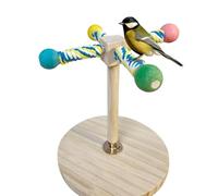 Wooden Bird Perch, Parrot Paw Grinding Pole, 7.87x8.66in Enrichment Standing Fork, Authentic and Safe Material, Promotes Natural Behavior for Macaw, Lovebirds, Parakeets