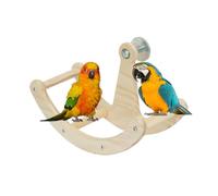 Wooden Bird Perch - Rotating Cage Stand, Interactive Toy, Sturdy Design, | Parrot Accessory Equipment, Ideal for Cockatiel Conure Pigeon for Lovebird Parakeet Canary Pet Home