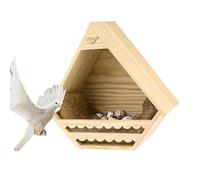 Wooden Birdhouse, Bird Nesting Box, Garden Wild Bird House