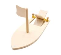 Wooden Boat Decor, DIY Wooden Boat, Paintable Canoe Craft, Boats Ornament