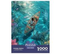 Wooden Boats and Floress 1000 Puzzle Adulto Rompecabezas Divertidos De Animales para Hombres Y Mujeres Rompecabezas Familiar Clásicos para Adultos Y Niños A Partir70x50cm/1000pcs