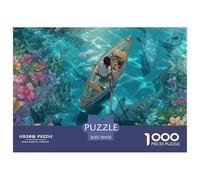 Wooden Boats and Floress Puzzle 1000 Piezas Rompecabezas DIY, Pasatiempo Creativo, Regalo, Diversión Rompecabezas 1000 Piezas Juego Educativo Desafío Juguetes70x50cm/1000pcs