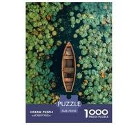 Wooden Boats and Floress Puzzle De 1000 Piezas para Adultos Rompecabezas DIY, Pasatiempo Creativo, Regalo, Diversión Juguete De Desafío Educativo70x50cm/1000pcs