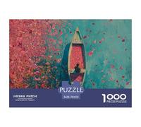 Wooden Boats and Floress Puzzle De 1000 Piezas para Adultos Rompecabezas DIY, Regalo, Diversión Rompecabezas Familiar Clásicos para Adultos Y Niños A Partir 70x50cm/1000pcs
