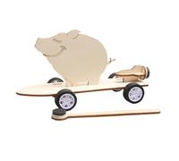 Wooden Building Kit, Magnetic Car Model Assembly Set, Handmade Educational Toy For Children And Teens, DIY Wooden Construction Playset, Creative STEM Learning And Desk Decoration Fun Interactive Craft