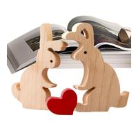 Wooden Bunny Decor, Hold Heart Tabletop Decor, Rabbit Wooden Table Centerpiece, Spring Table Sign, Farmhouse Wooden Decor, Rustic Bunny Table Decor, Easter Rabbit Decoration, Wooden Table Centerpiece,