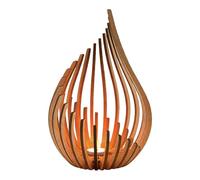 Wooden Candle Holder - Elegant Flower Design Stand,Decorative Candle Holders | Stable Base For Table Wedding Home Event Celebration Dining Room Mantel Christmas Halloweens