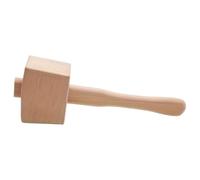 Wooden Carving Mallet - Beech Solid Wood Hammer | Portable 25x8.5x6cm Woodworking Hand Tool for Furniture Assembly, DIY Craft Projects, Installing Objects, Carpentry, Household Tasks