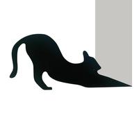 Wooden Cat Door Stopper, Door Stoppers For Bottom Of Door, Halloween Cat Doorstop For Door Bottom Seam, Halloween Home Accessories For Dormitory, Apartment, Hotel