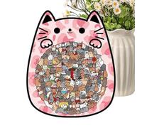 Wooden Cat Jigsaw Puzzle - Educational Toy | Parent-Child Interactive Wooden Animal Puzzle, Perfect Early Education Toy For Women, Kids, Children, Sons, Daughters, And Teens For Fun Learning