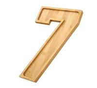 Wooden Charcuterie Board Reusable Letter Number Tray - 30x20x1.5cm 190-300g For Birthday Party Decor - Candy Cake Serving Platter