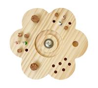 Wooden Chew Toys for Hamsters, Rabbits, Parakeets, and Birds, Interactive Wooden Puzzle Enrichment Toys, Safe Natural Chewing Tools for Small Pets, Lovebirds, Parrots, Cage Accessories for Boredom Rel