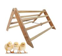 Wooden Chick Perch, Interactive Standing Toy Jungle Gym, Roosting Bar for Large Birds, Loros, Macaws, Hens, Promotes Ejercicio, Mental Estimulation, Interior y Outdoor Bird Play Area