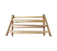 Wooden Chicken Perch Stand, Large Bird Jungle Gym, Interactive Poultry Roosting Bar, 37 x 32 x 20 cm Parrot Climbing Toy, Hen Coop Play Accessory Wooden Chick Perch