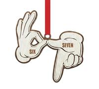 Wooden Christmas Tree Ornament Sign | Winter Holiday Festive Wooden Sign Décor for Indoor Walls, Window, Porch, Front Door & Outdoor Displays, Rustic Hanging Christmas Decor