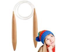 Wooden Circular,Wood Chunky | Effective Braiding Tool Knitters Crochet Hooks Weaving Tools Sticks Blanket, Sweater