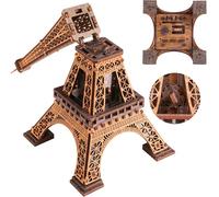 WOODEN.CITY Caja de rompecabezas de madera Torre Eiffel - Rompecabezas de madera 3D para adultos | Escape Room | Caja de trucos de madera estilo Cluebox | 180 piezas | Fabricado en la UE