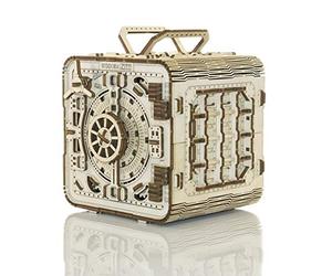 WOODEN.CITY Caja de Seguridad, Puzzle 3D Madera, Kit de Construcción Sin Pegamento, Mecánico 3D Rompecabezas, Maquetas Madera para Adultos