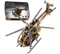 WOODEN.CITY Helicopter Limited Edition - Maquetas de madera en 3D para adultos, para construcción, para adultos y jóvenes a partir de 14 años, 178 piezas