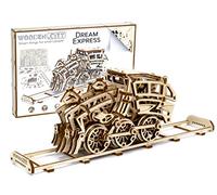 WOODEN.CITY Maquetas para Construir Adultos, Puzzle 3D Madera Tren Dream Express Cortado por Láser Escala 1:40, Kits de Maquetas, Rompecabezas 3D Adultos