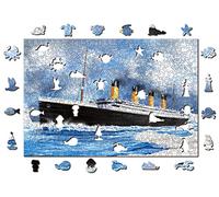 WOODEN.CITY Titanic - Rompecabezas de madera para adultos, 500 piezas, 37,5 x 25,4 cm, rompecabezas de la película de los años 90, fabricado en la UE