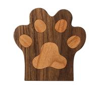 Wooden Coasters - Cat Paw Pad for Beverages, Heat Resistant Protections from Temperature Transfer, Liquid Absorbing Composition, Cute Table Component, Perfect for Living Room Display