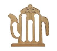 Wooden Coffee Pod Organizer Rack - 35x30cm Pod Storage Stand | Space Saving Coffee Holder For Countertop Office Kitchen | Decorative Pods Stand Home Ornament Display | Stylish Coffees Station
