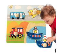 Wooden Cognitive Board Game - Educational Learning Puzzle Toy | Intelligence Development Base Map Interactive Parent Child Play Montesśori Gift for Kids 2-5 Years Old