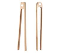 Wooden Cooking Tong - Bamboo Tongs Ideal, 8.7 Inch Long Natural Wooden Toaster Tongs | Magnetic Wood Cooking Tongs For Fruits, Bread, Pickles, Cheese, Bacon, Muffins, Cooking, Serving