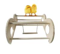 Wooden Coop Bar, Stable Perch Perch, Compact Poultry Ladder, Indoor Outdoor Farm Exercise Setup, Backyard Chicken Enrichment Play Gear, Livestock Accessory for Yard, Ranch, Homestead