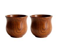 Wooden Cup - 2 Pieces Handmade Wood Cup | Handmade Drinking Mug