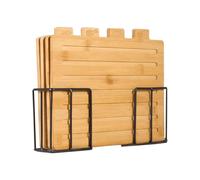 Wooden Cutting Board - 25,4 x 1,27 cm Categorized Four Piece Set | Natural Timber Chopping Slab 2315g, Professional Kitchen Meal Prep Station Intended For Home Pantry Apartment Restaurant Cafe