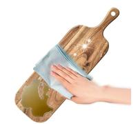 Wooden Cutting Boards, Wooden Charcuterie Board with Handle, Double-Sided Serving Platter Set for Cheese, Kitchen Prep, Commercial Restaurant, Outdoor, Camping, Food Presentation