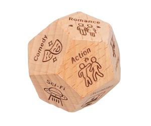 Wooden Date Dice, Couples Food and Dinner Decision Dice, Interactive Dating Dices For Fun Nights, Material Feature, Game Accessory, Date Night Birthday Holiday Stocking Stuffers