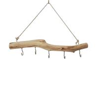 Wooden Decorative Branches, Jewelry Organizer Hanger, 17.72in Storage with Natural Feature, Wood Hook Branch, Aesthetic Garnish with Design, Key Accessory for Home and Wall